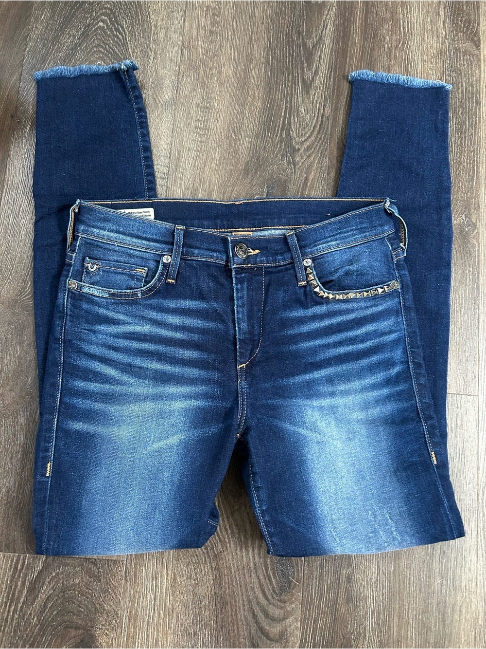 True Religion Halle Mid Rise Super Skinny Jeans